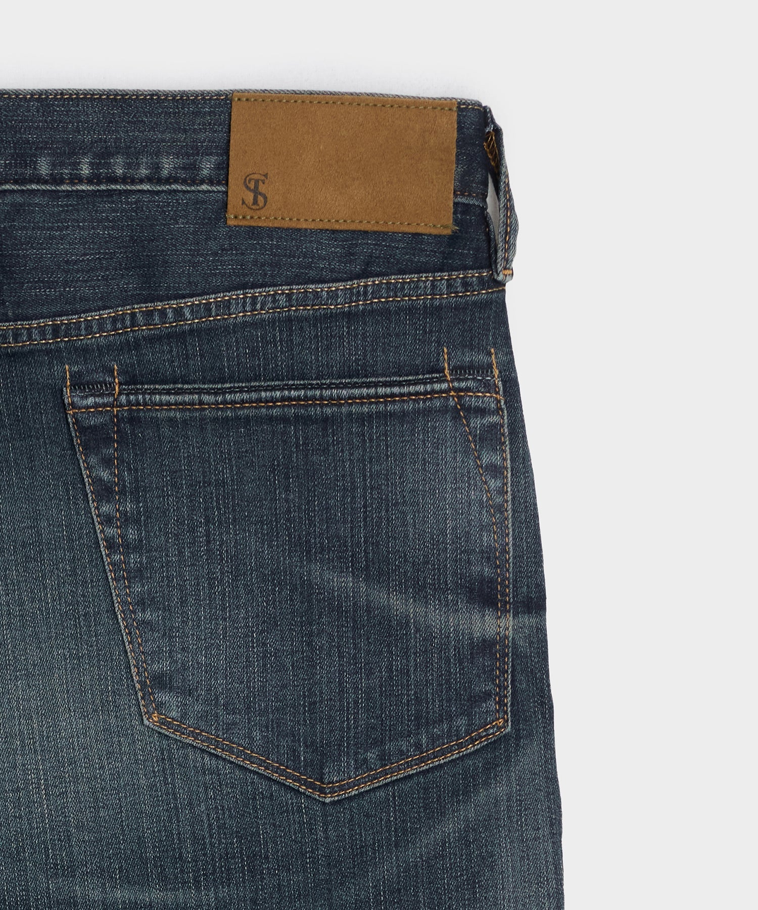 Slim Fit Jean in Slub Worn Wash