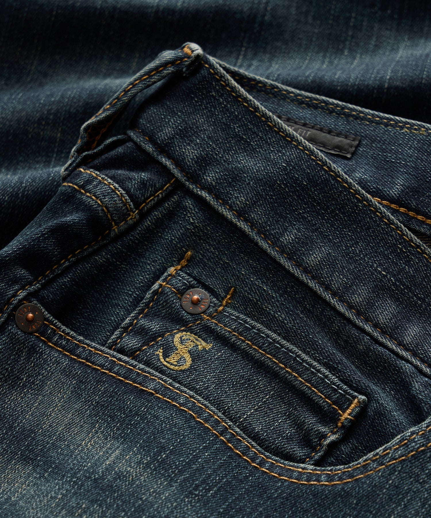 Slim Fit Jean in Slub Worn Wash