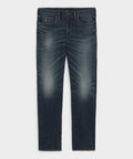 Slim Fit Jean in Slub Worn Wash