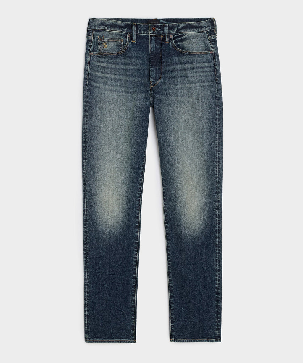 High-Rise Slim Stretch Jean in Vintage Knee