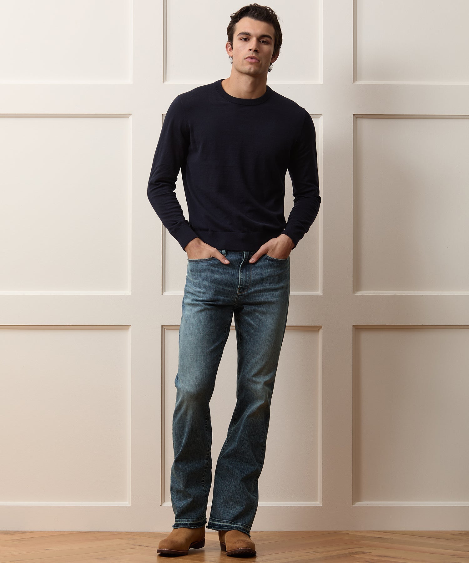 Western Jean in Medium Indigo