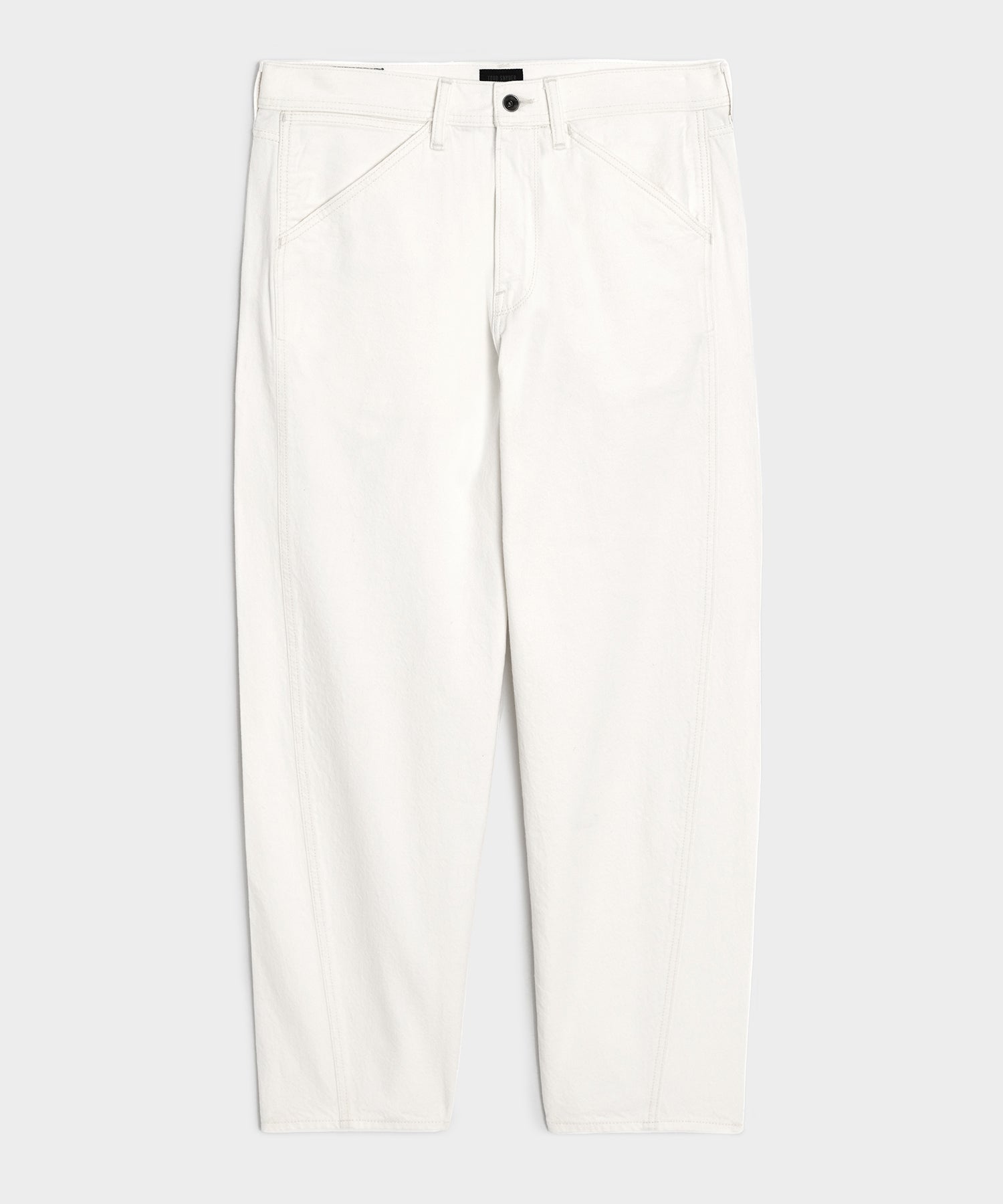 Relaxed Barrel Jean in White