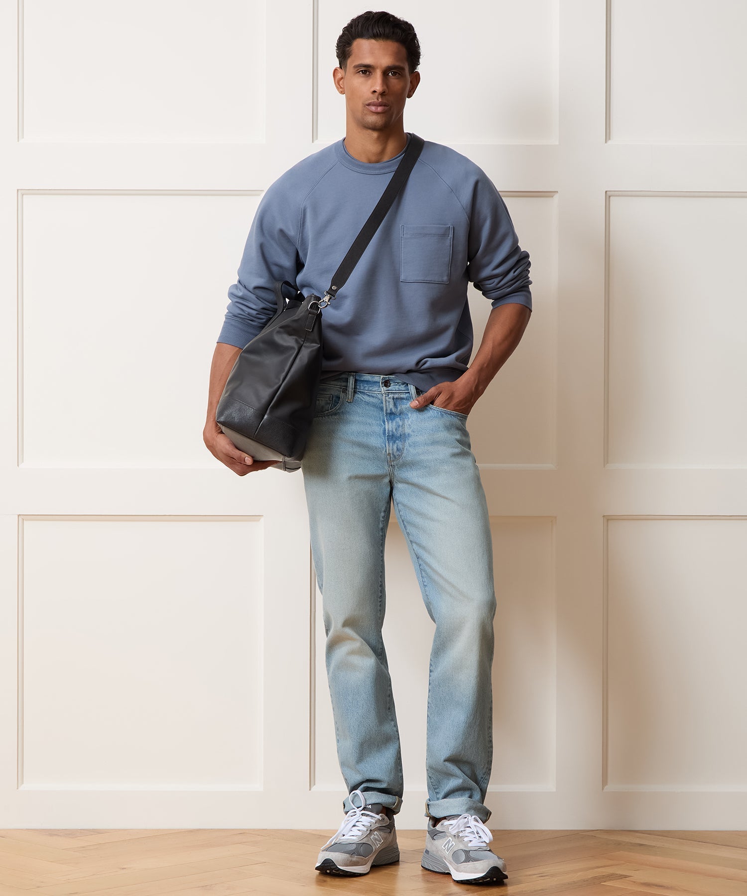 Straight Fit Jean In Bleachout