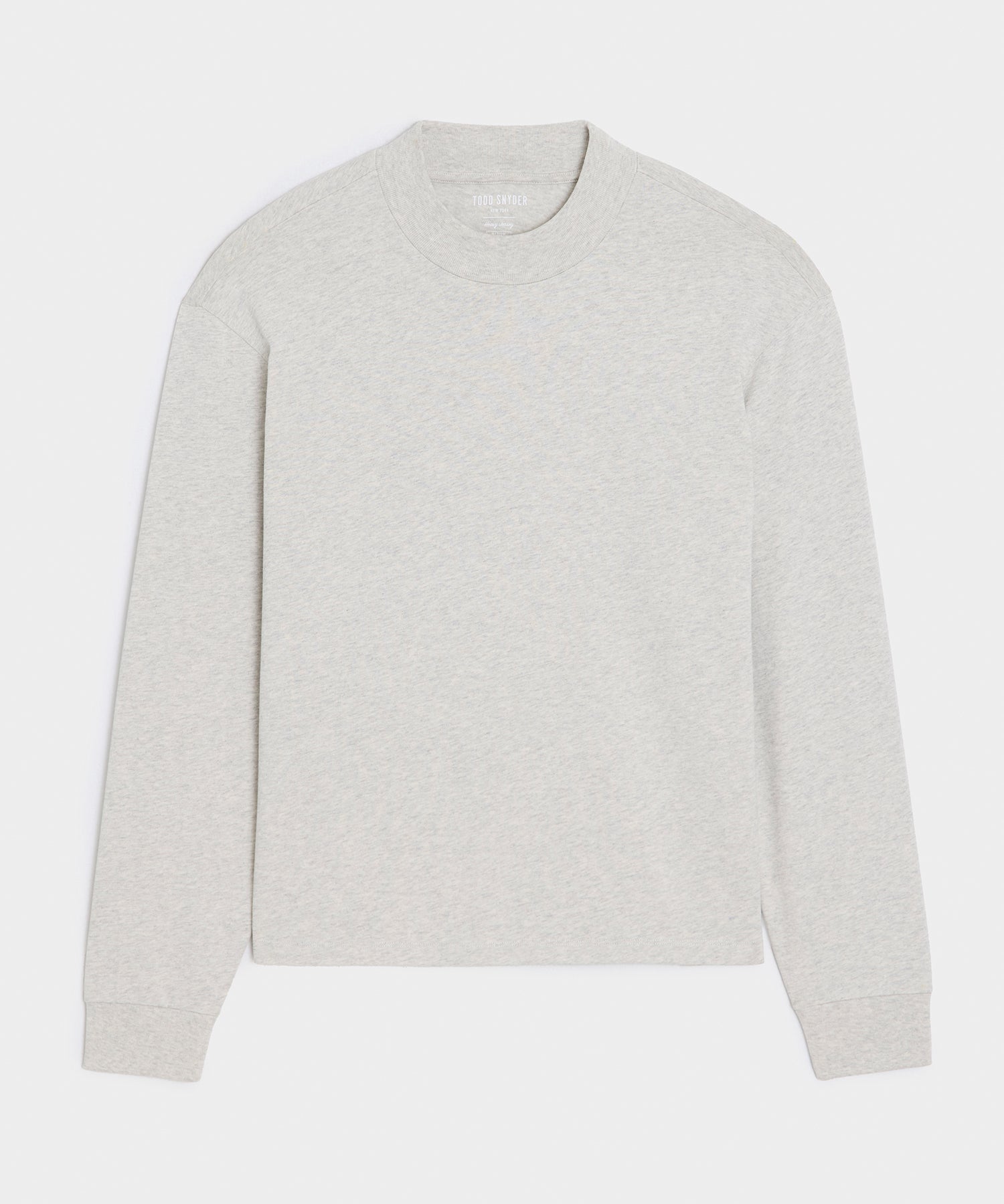 Boxy Jersey Mockneck Tee