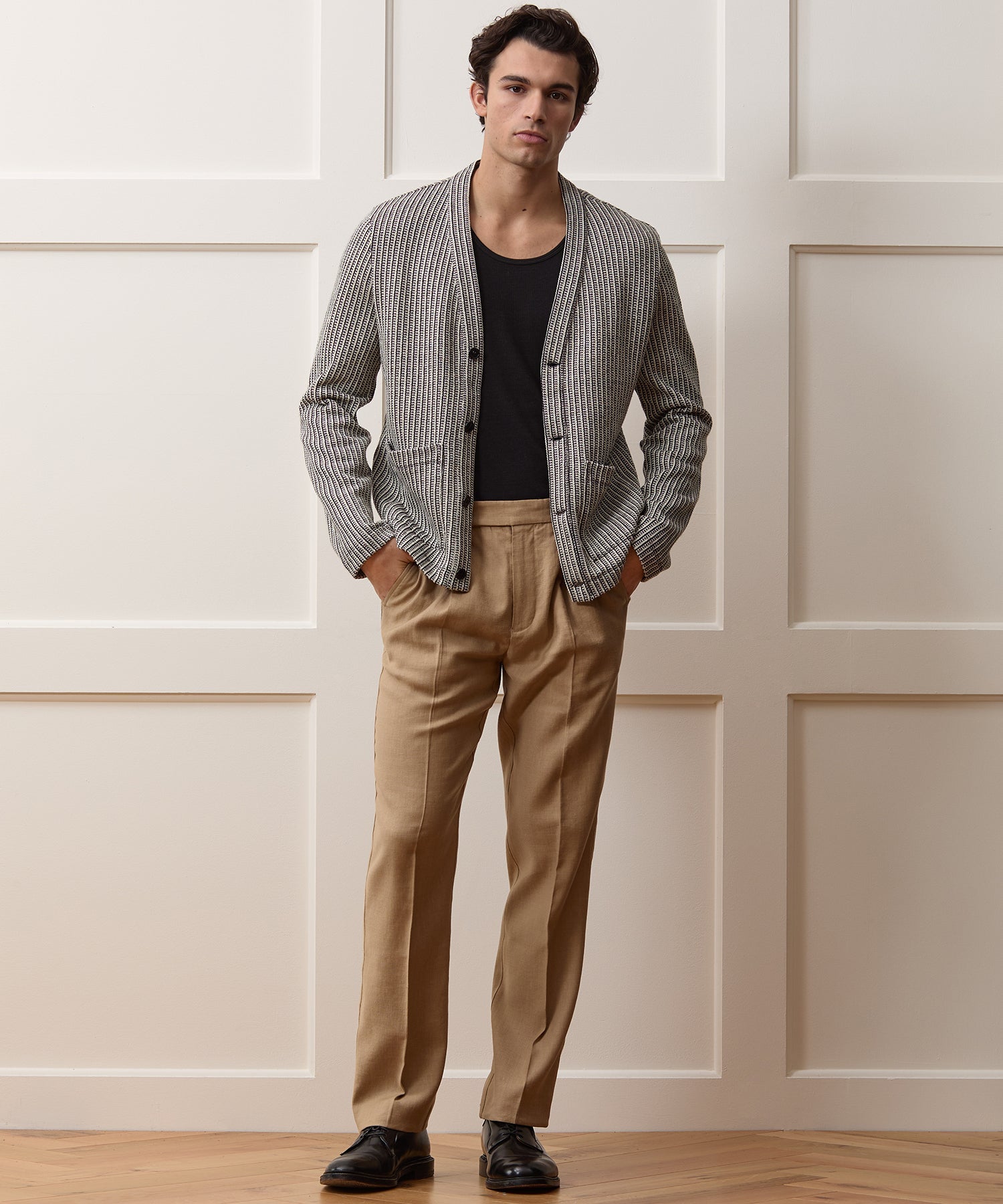 Ribbed Cotton Cardigan