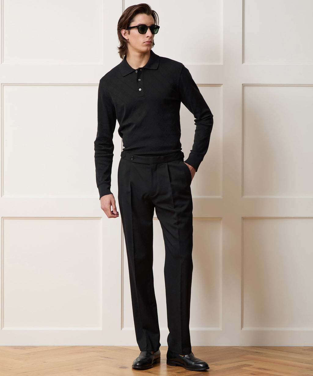 Cotton Jacquard Polo