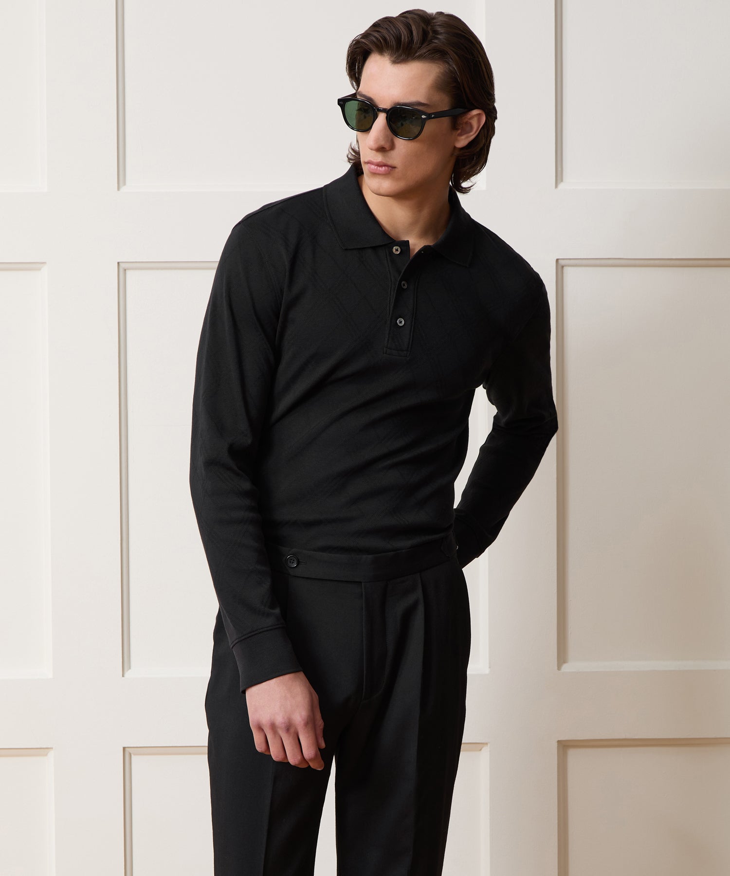 Cotton Jacquard Polo