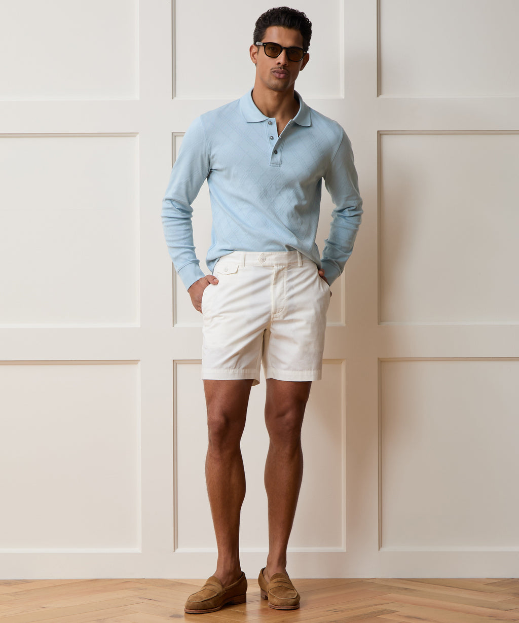 Cotton Jacquard Polo