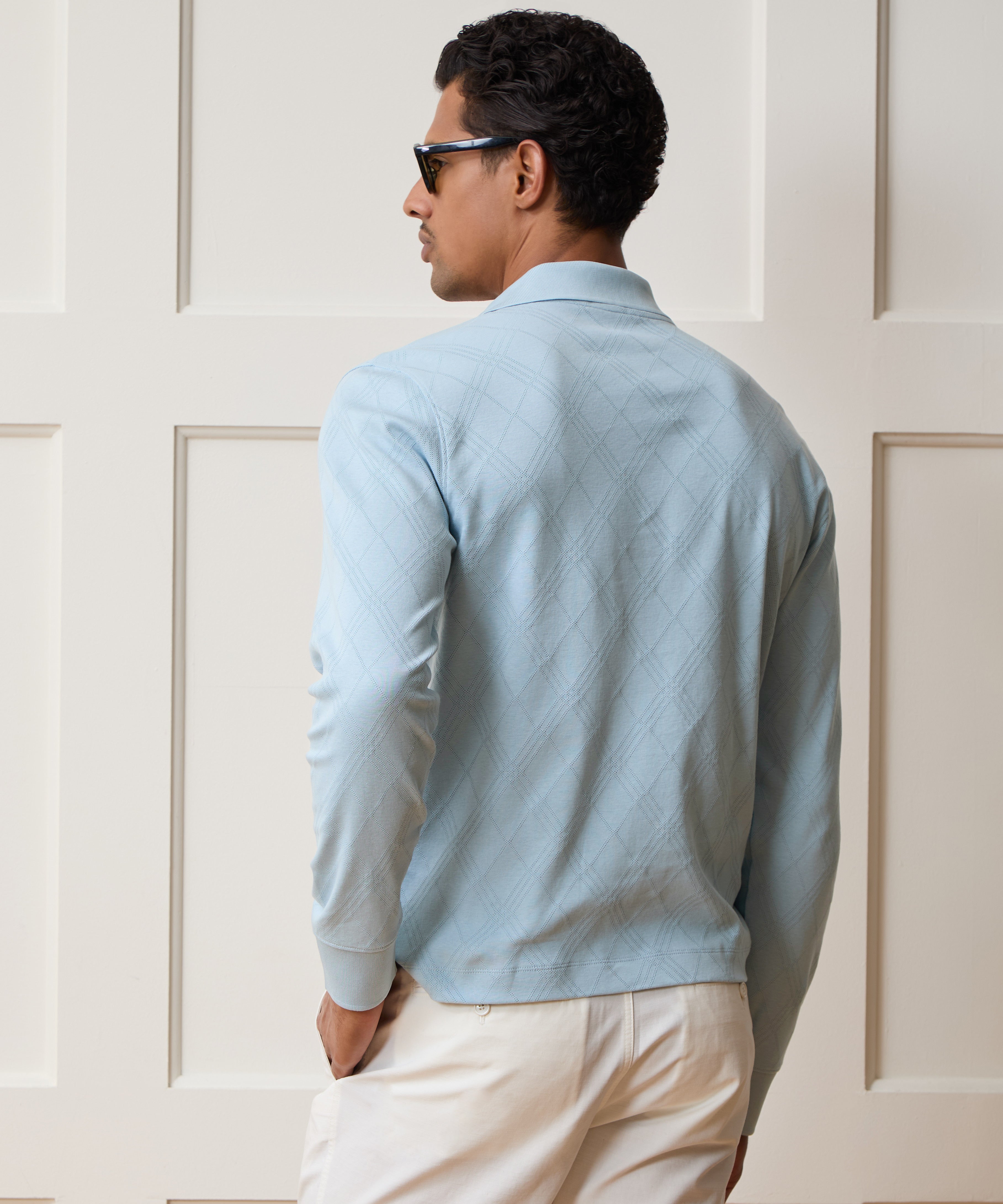 Cotton Jacquard Polo
