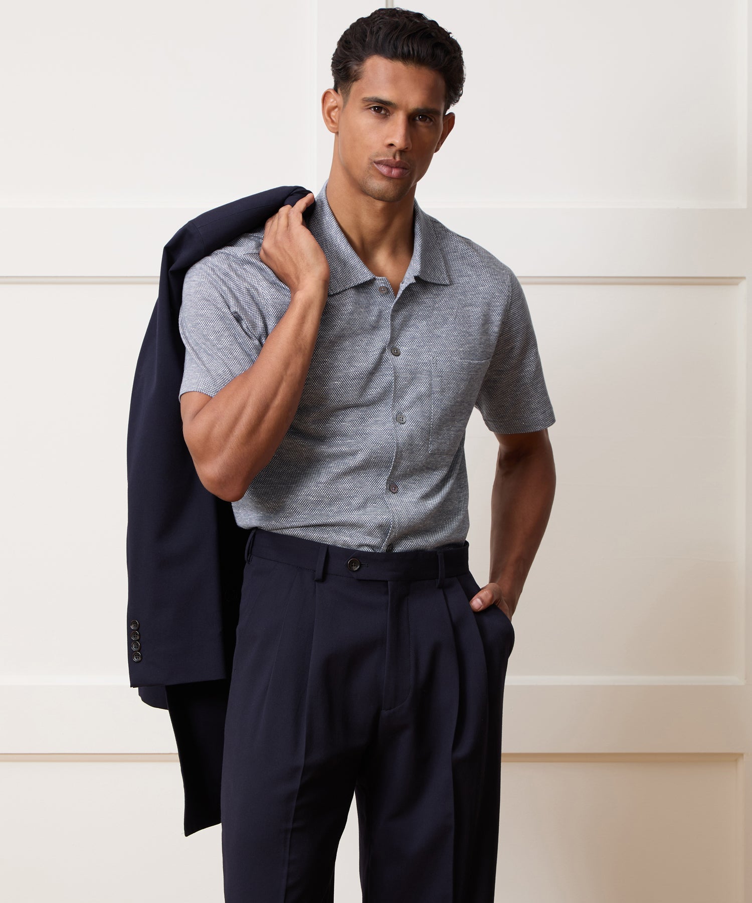 Cotton Jacquard Shirt