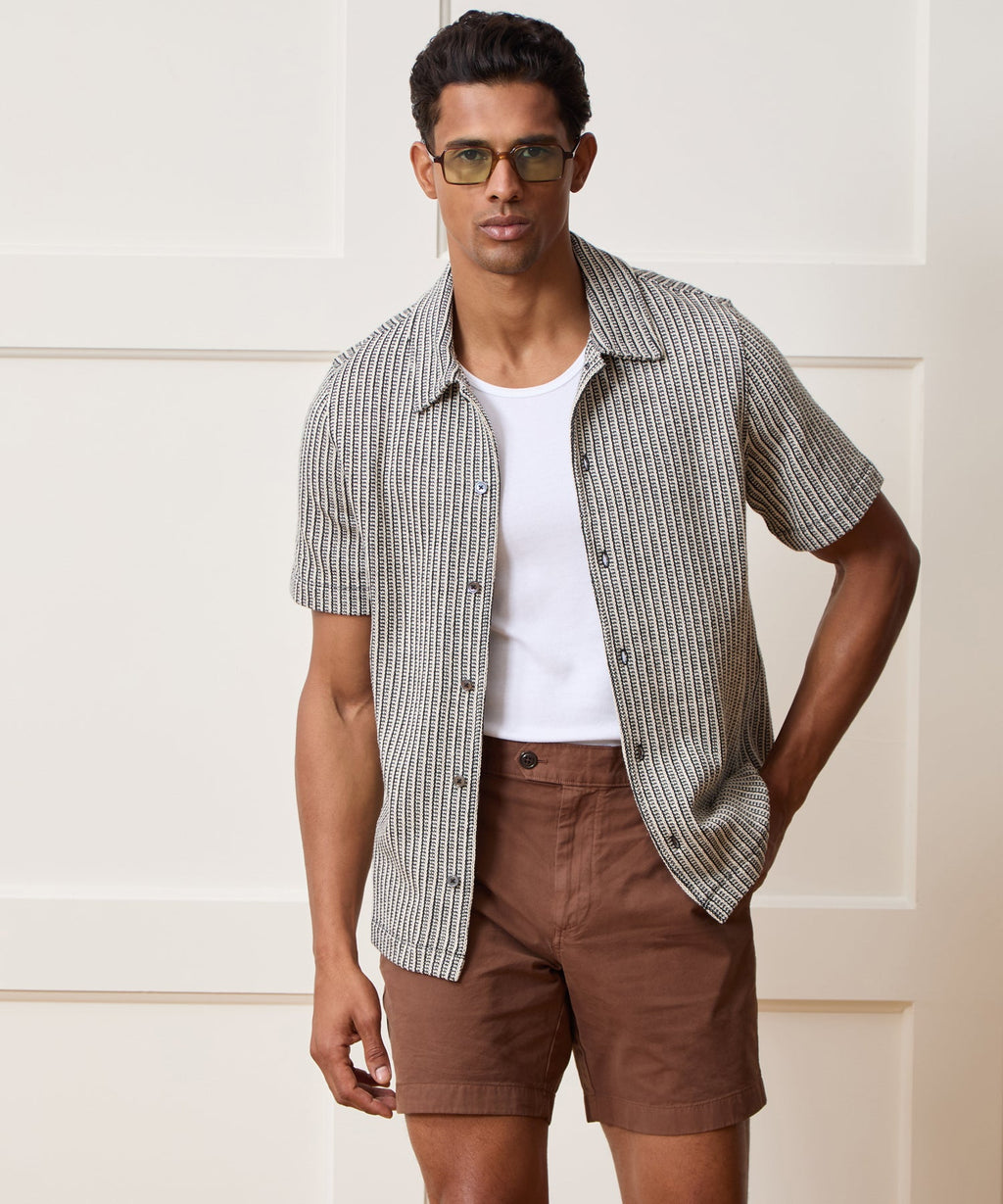 Ribbed Cotton Shirt