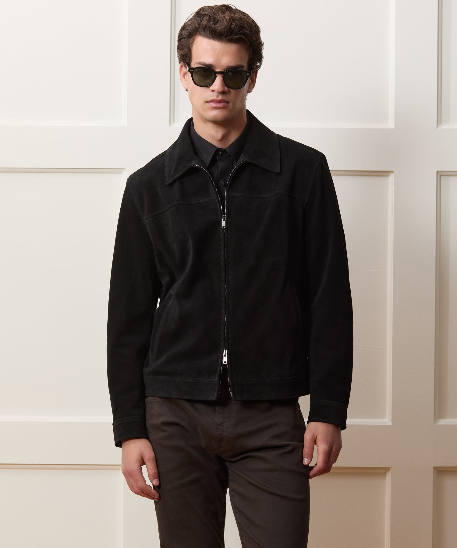 Italian Suede Grant Jacket