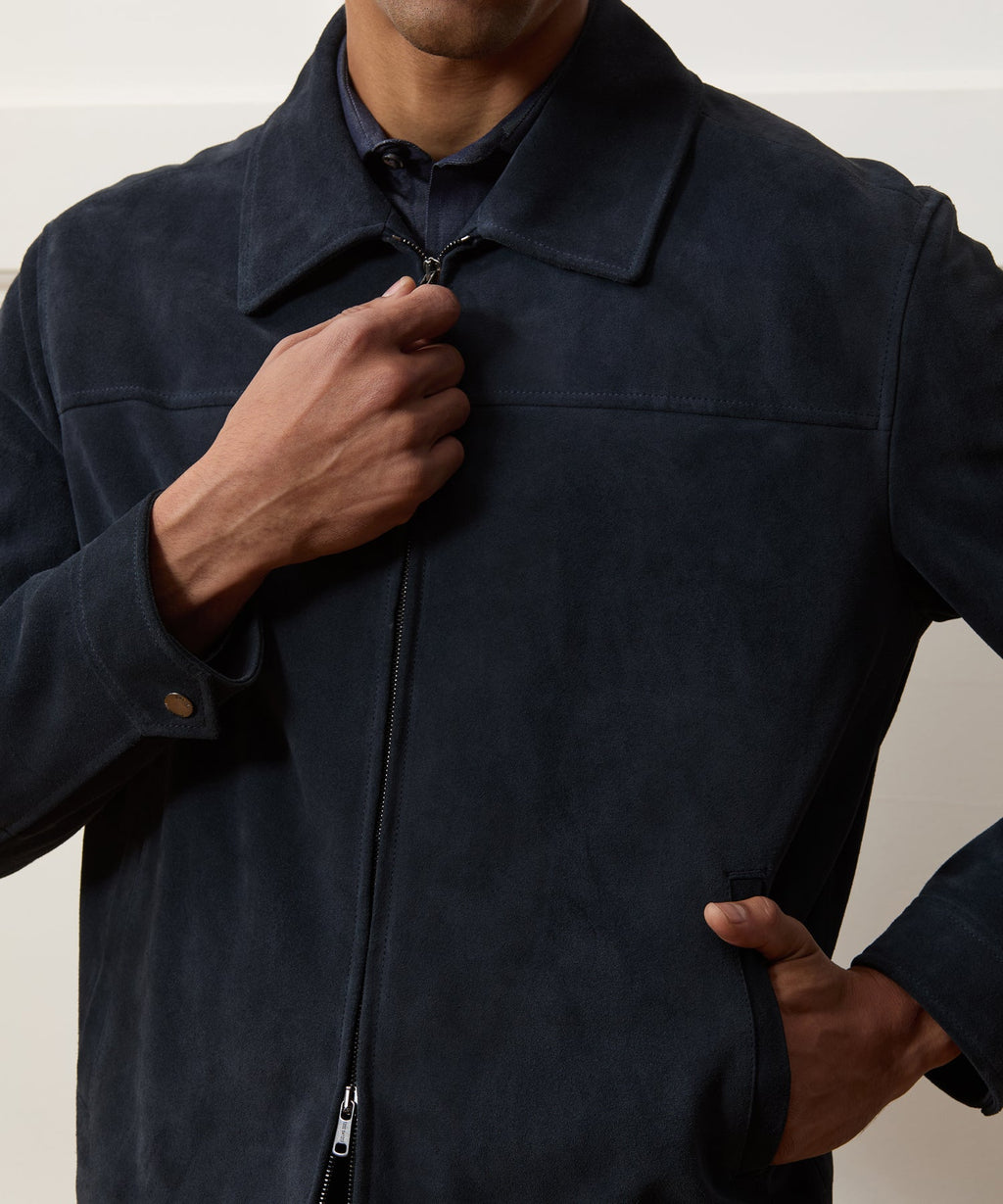 Italian Suede Grant Jacket