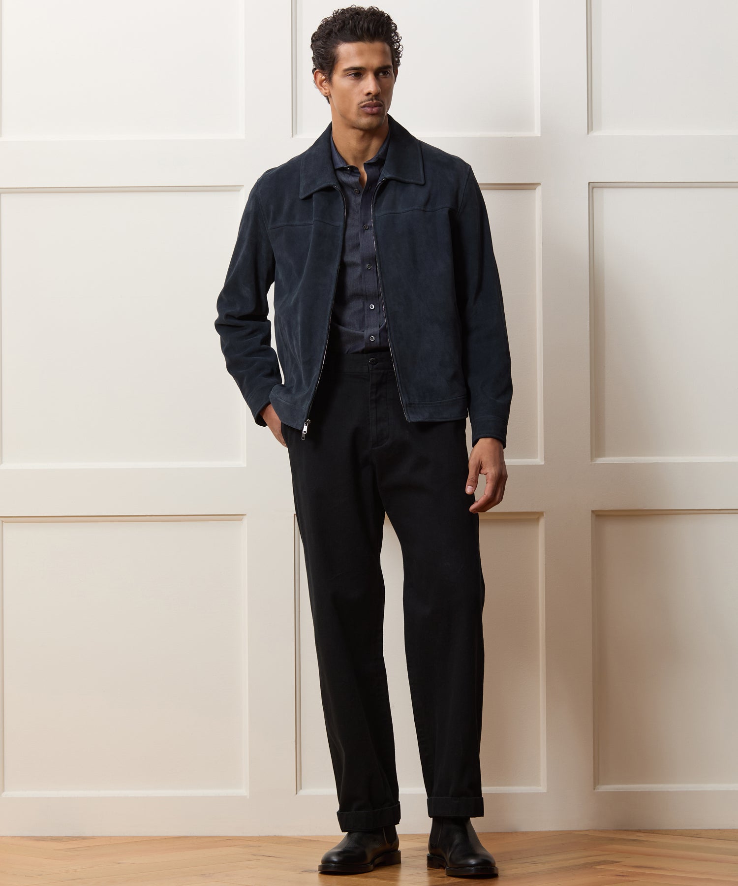 Italian Suede Grant Jacket