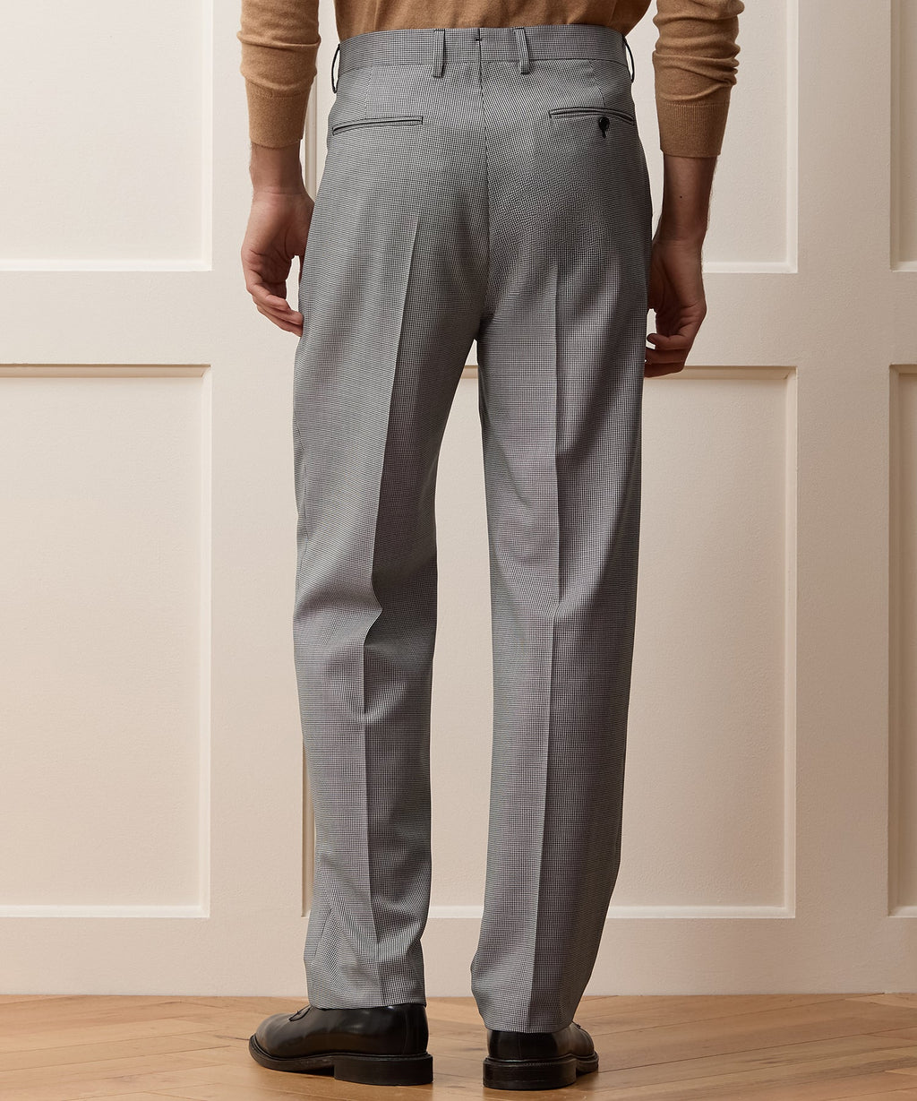 Italian Wool Houndstooth Wythe Trouser
