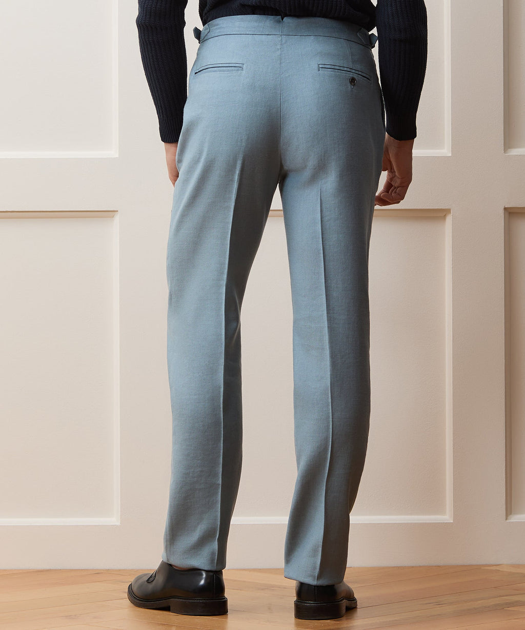 Italian Linen Side Tab Trouser