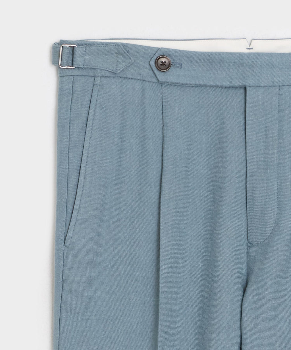Italian Linen Side Tab Trouser