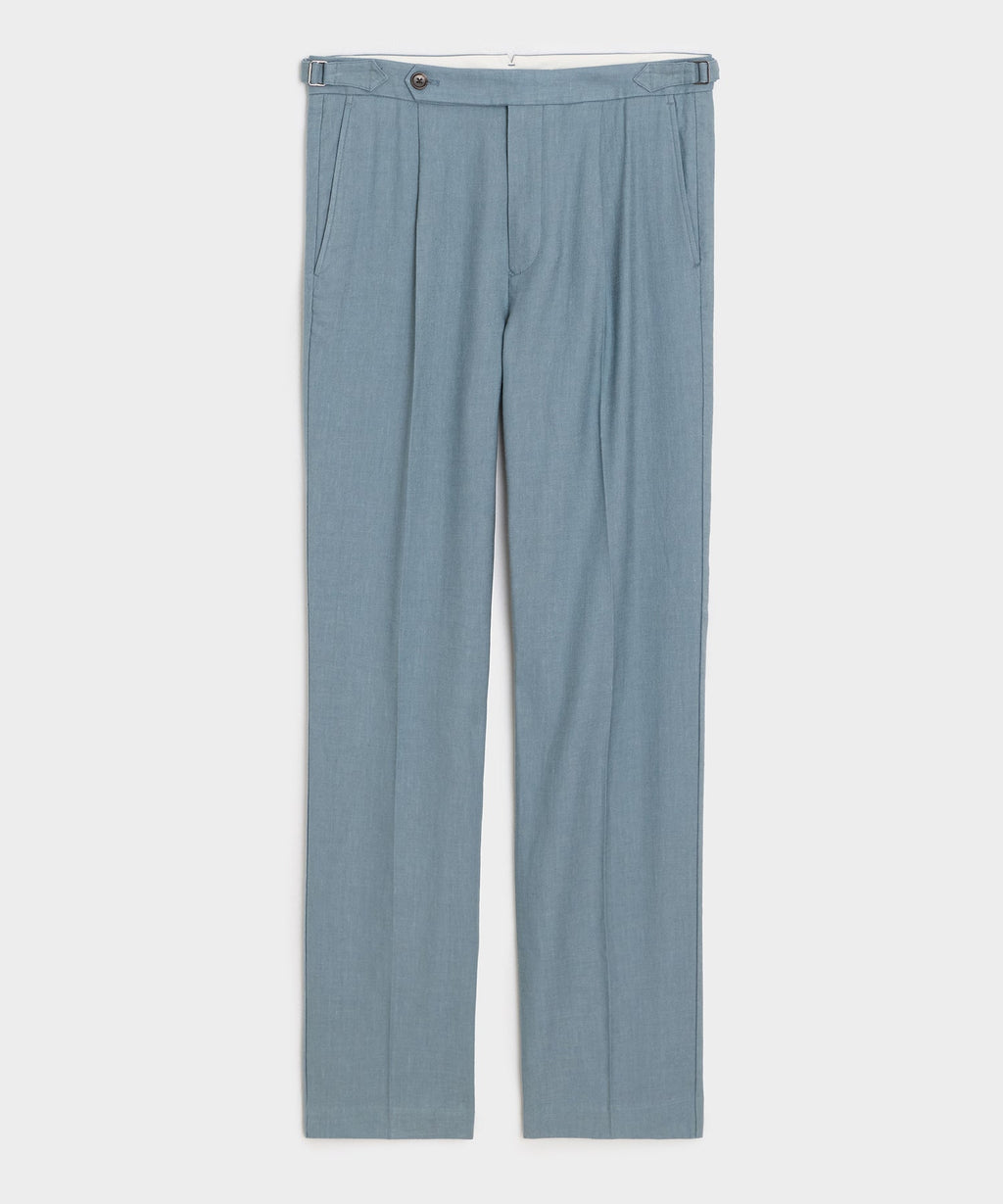 Italian Linen Side Tab Trouser