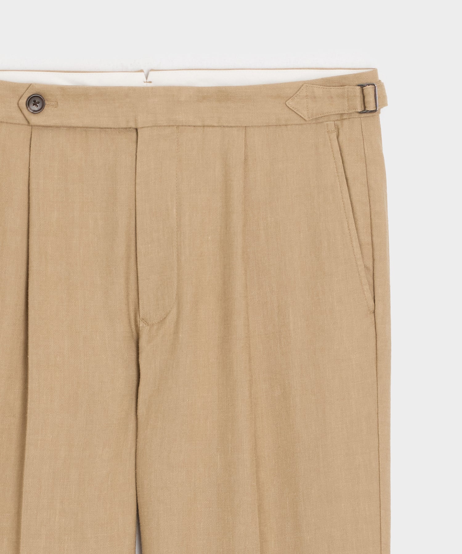 Italian Linen Side Tab Trouser