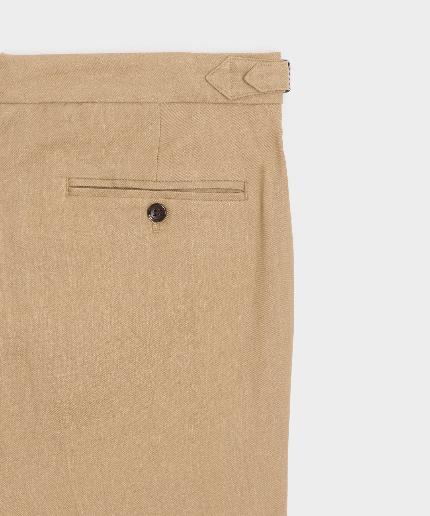 Italian Linen Side Tab Trouser