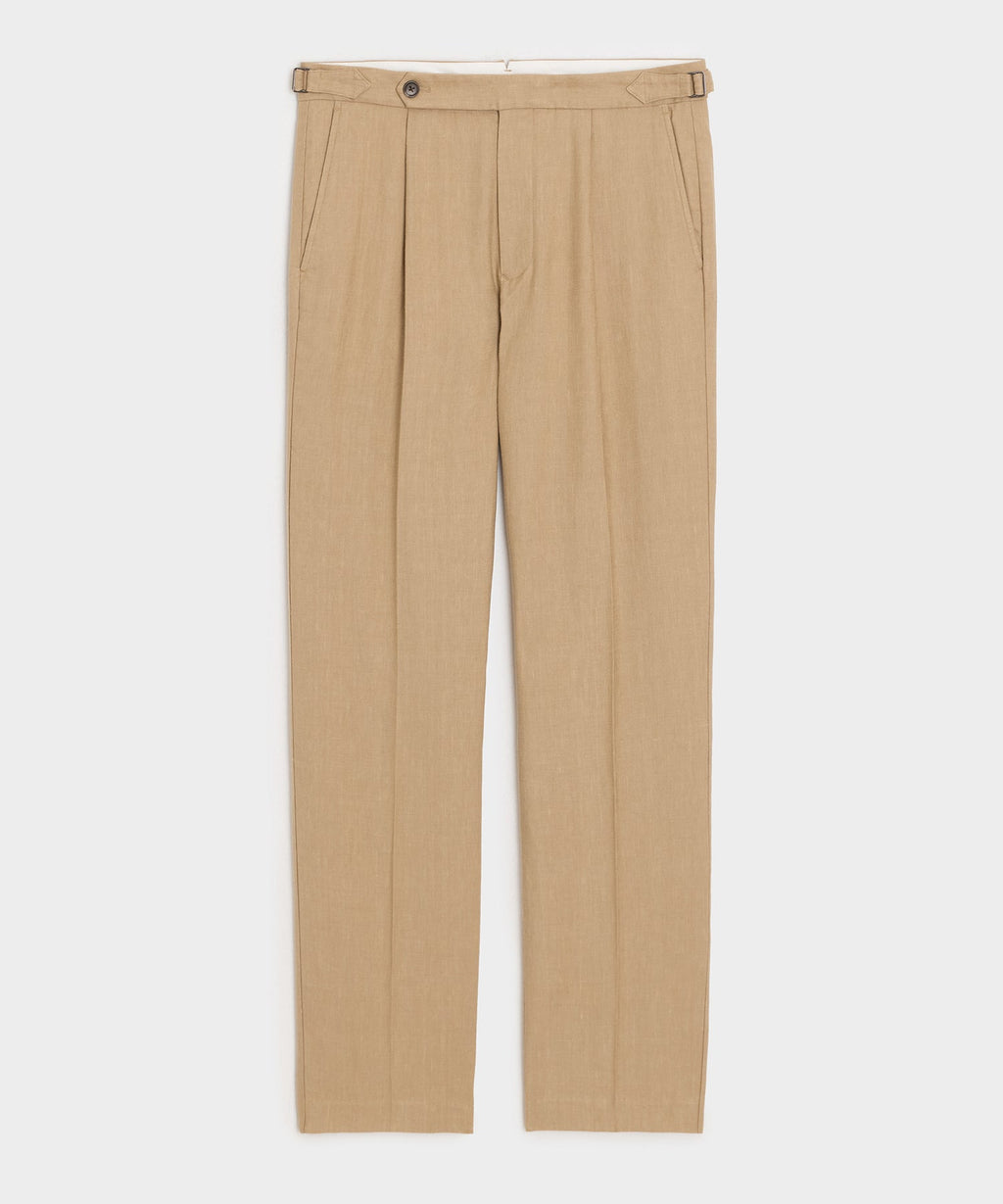 Italian Linen Side Tab Trouser