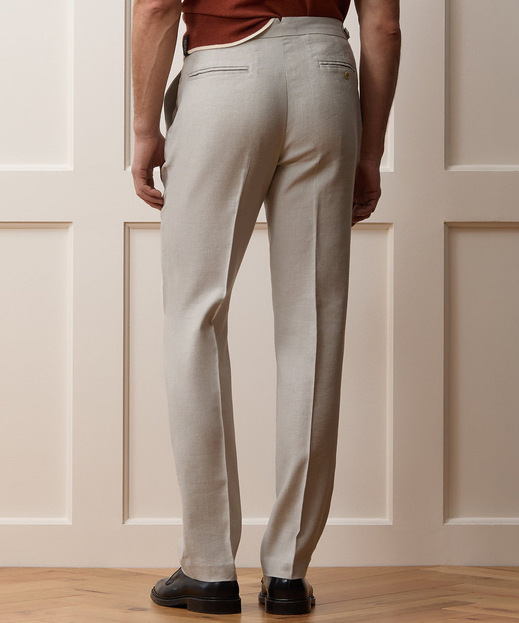 Italian Linen Side Tab Trouser