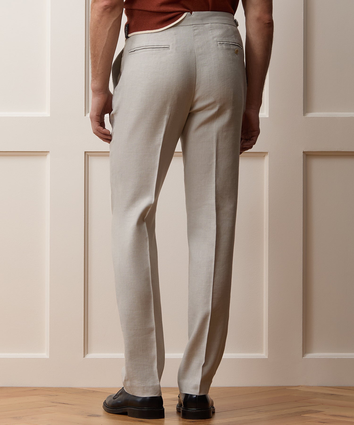 Italian Linen Side Tab Trouser