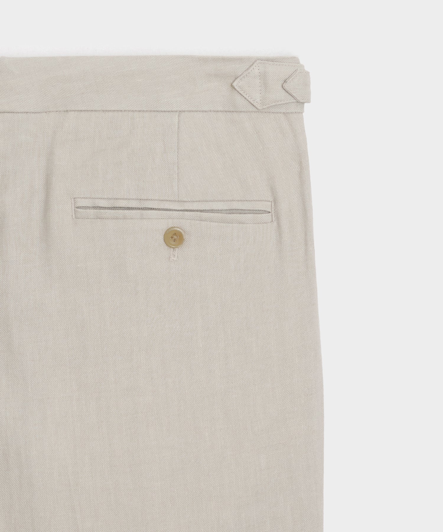Italian Linen Side Tab Trouser