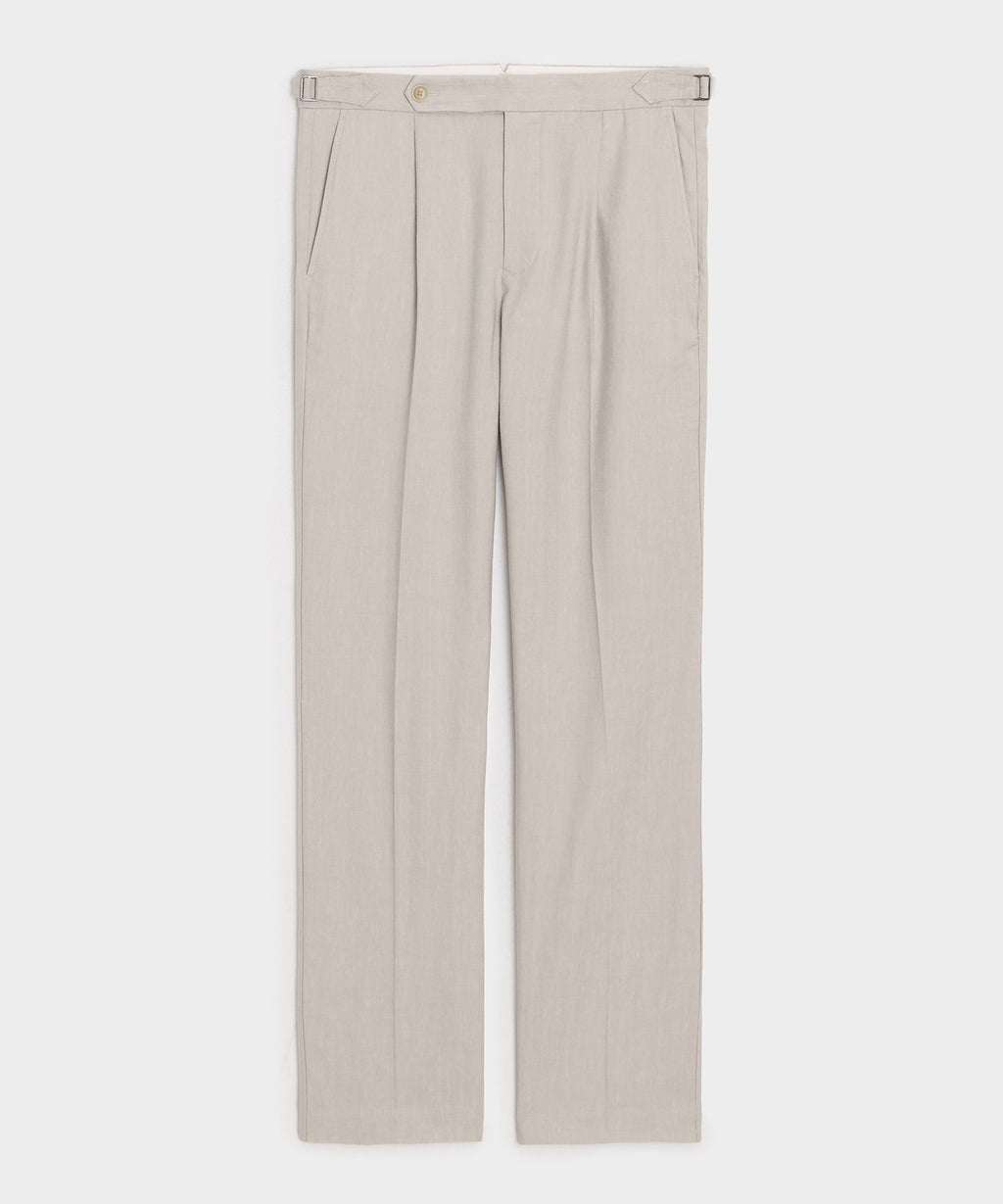 Italian Linen Side Tab Trouser
