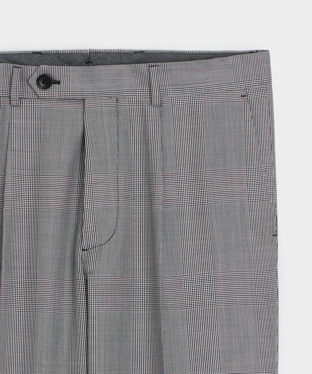 Italian Wool Glen Plaid Madison Trouser