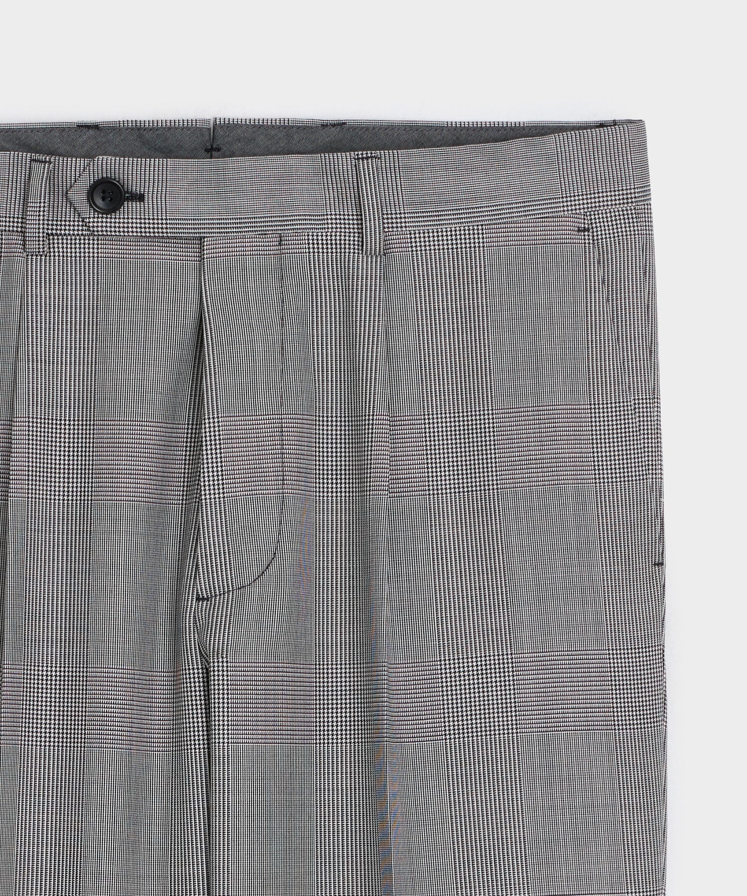 Italian Wool Glen Plaid Madison Trouser