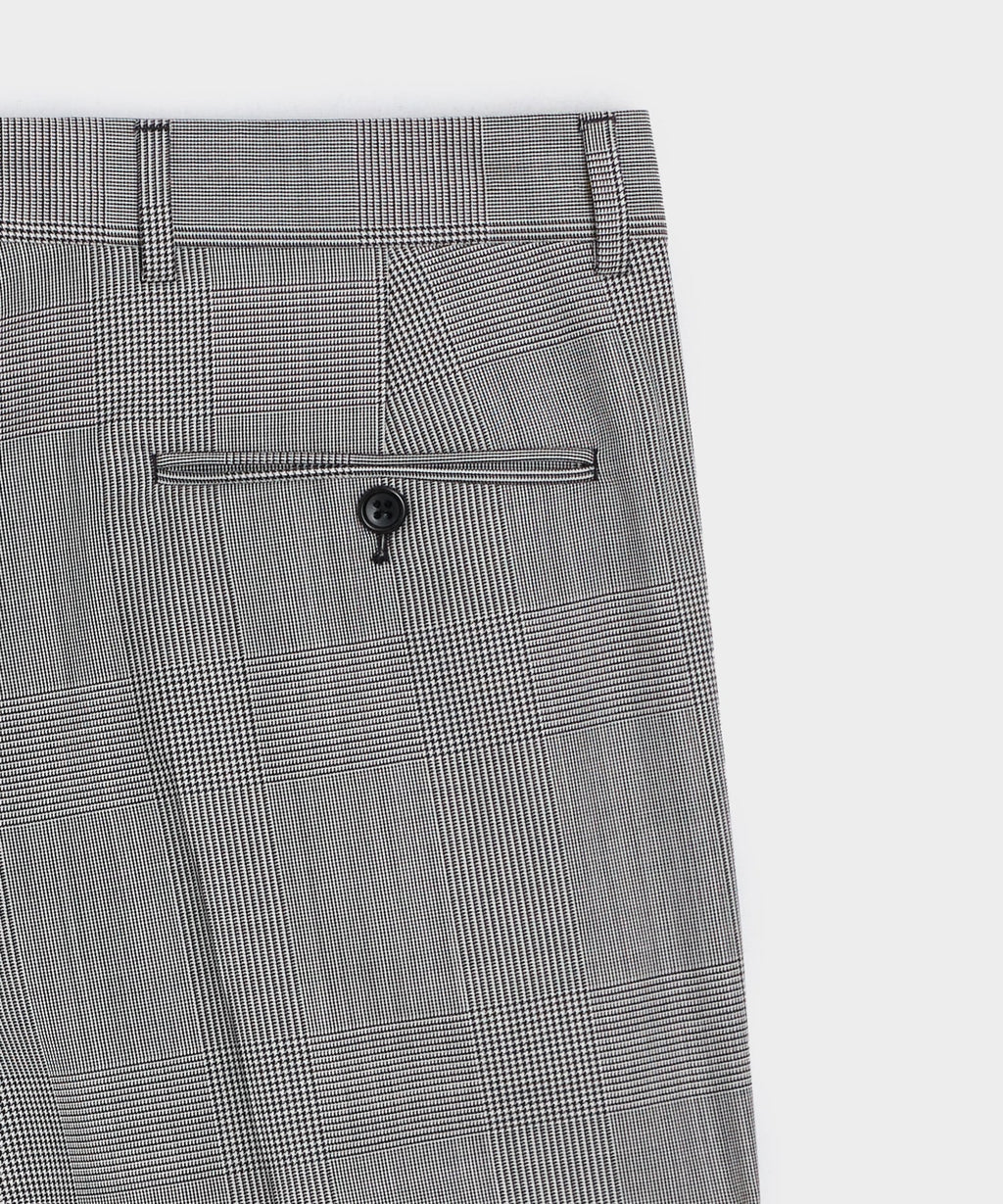 Italian Wool Glen Plaid Madison Trouser