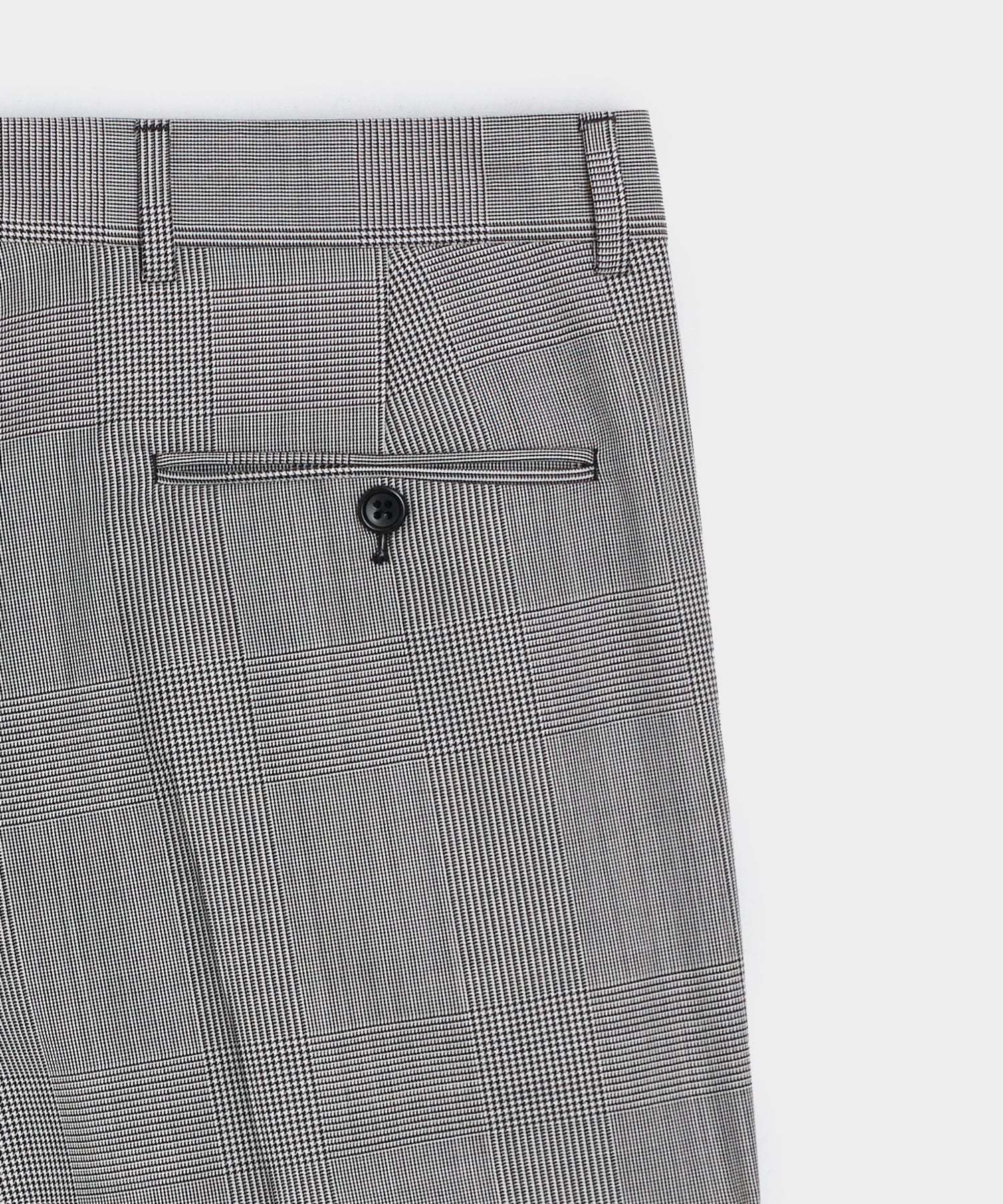 Italian Wool Glen Plaid Madison Trouser