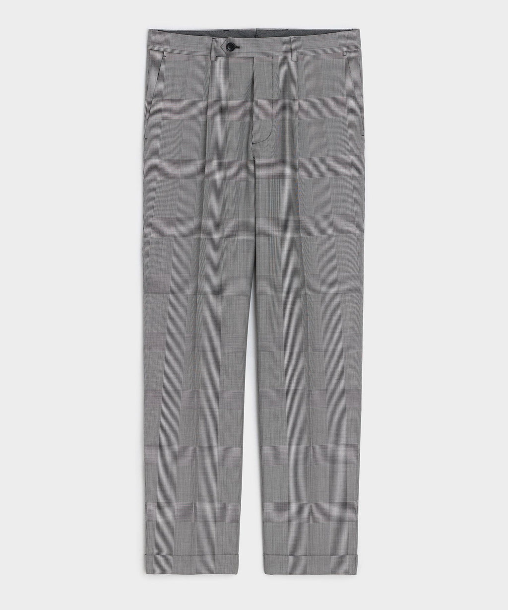 Italian Wool Glen Plaid Madison Trouser