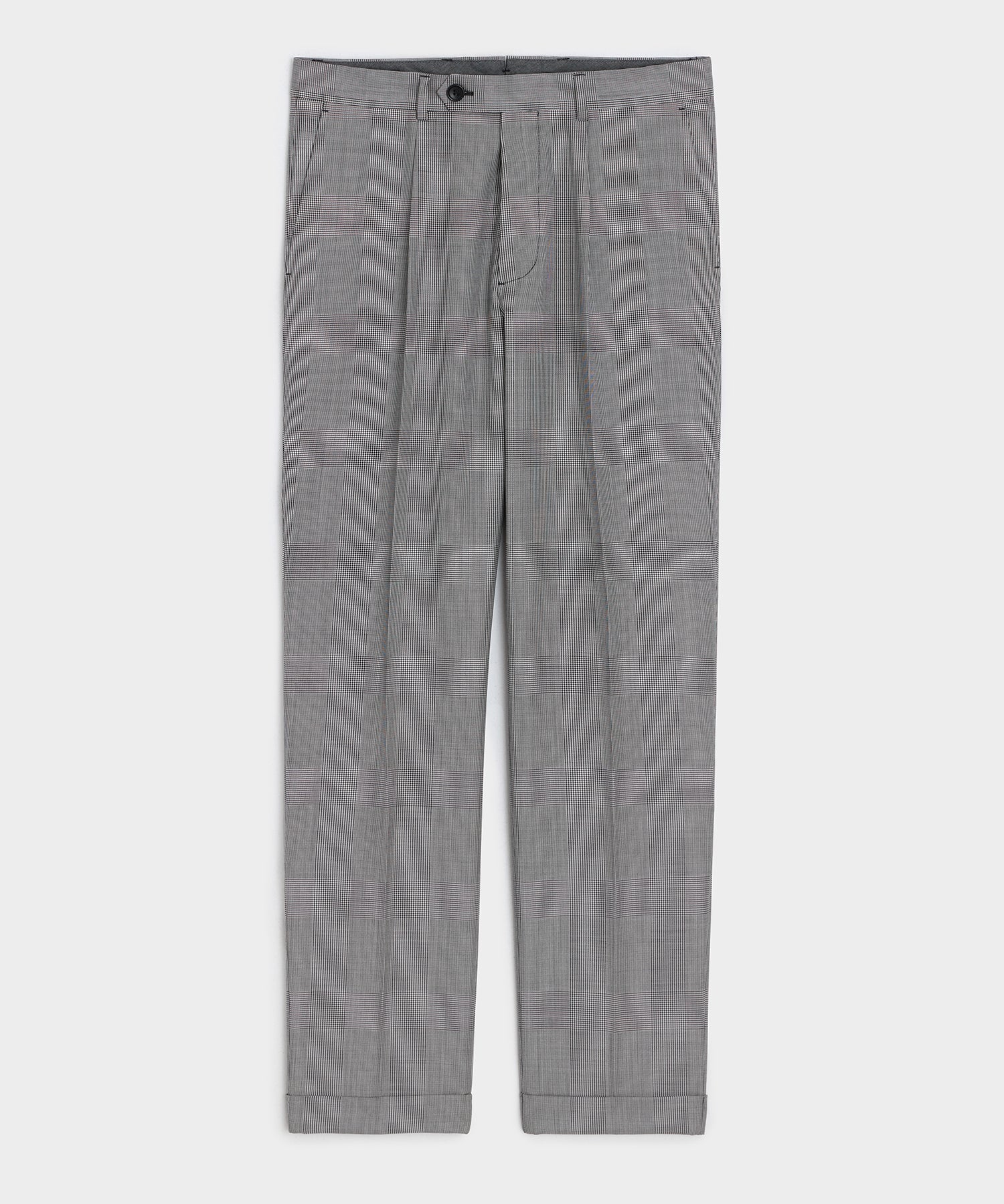 Italian Wool Glen Plaid Madison Trouser
