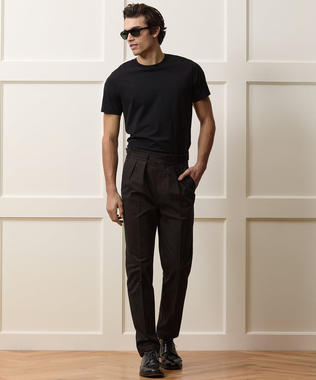 Italian Heathered Cotton Gurkha Trouser