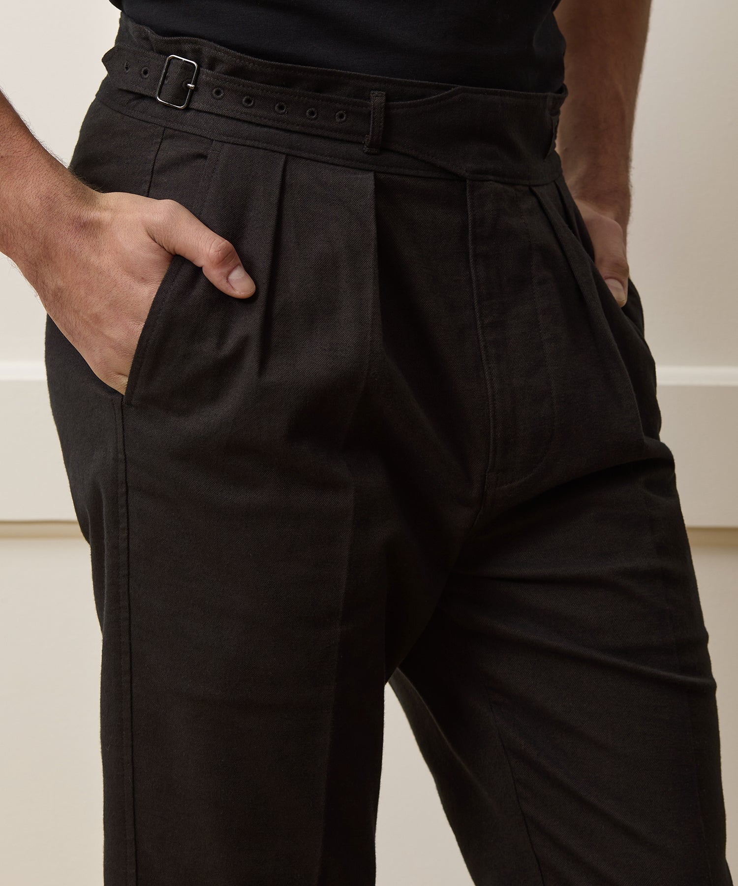Italian Heathered Cotton Gurkha Trouser