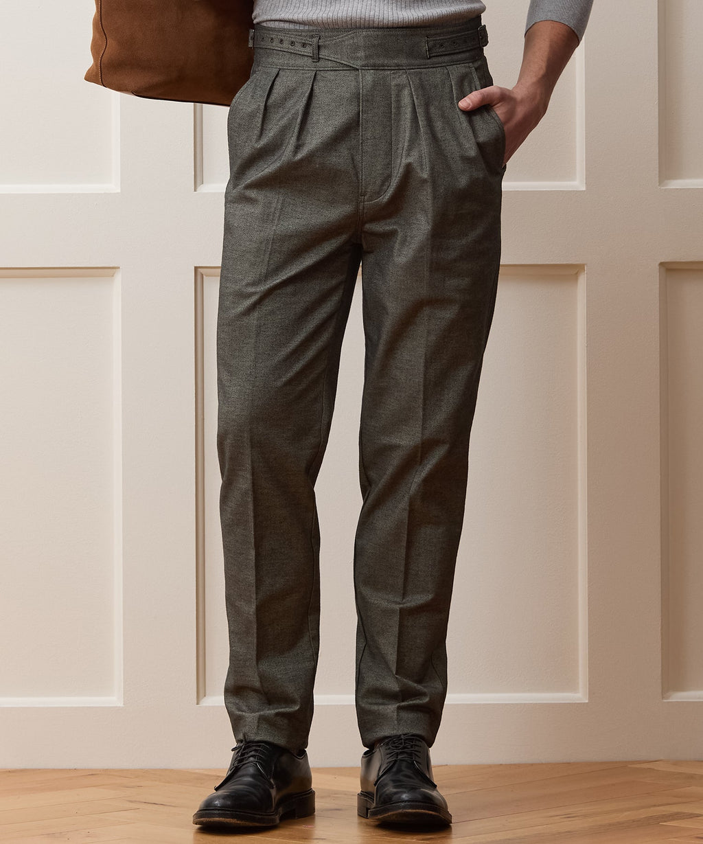 Italian Heathered Cotton Gurkha Trouser