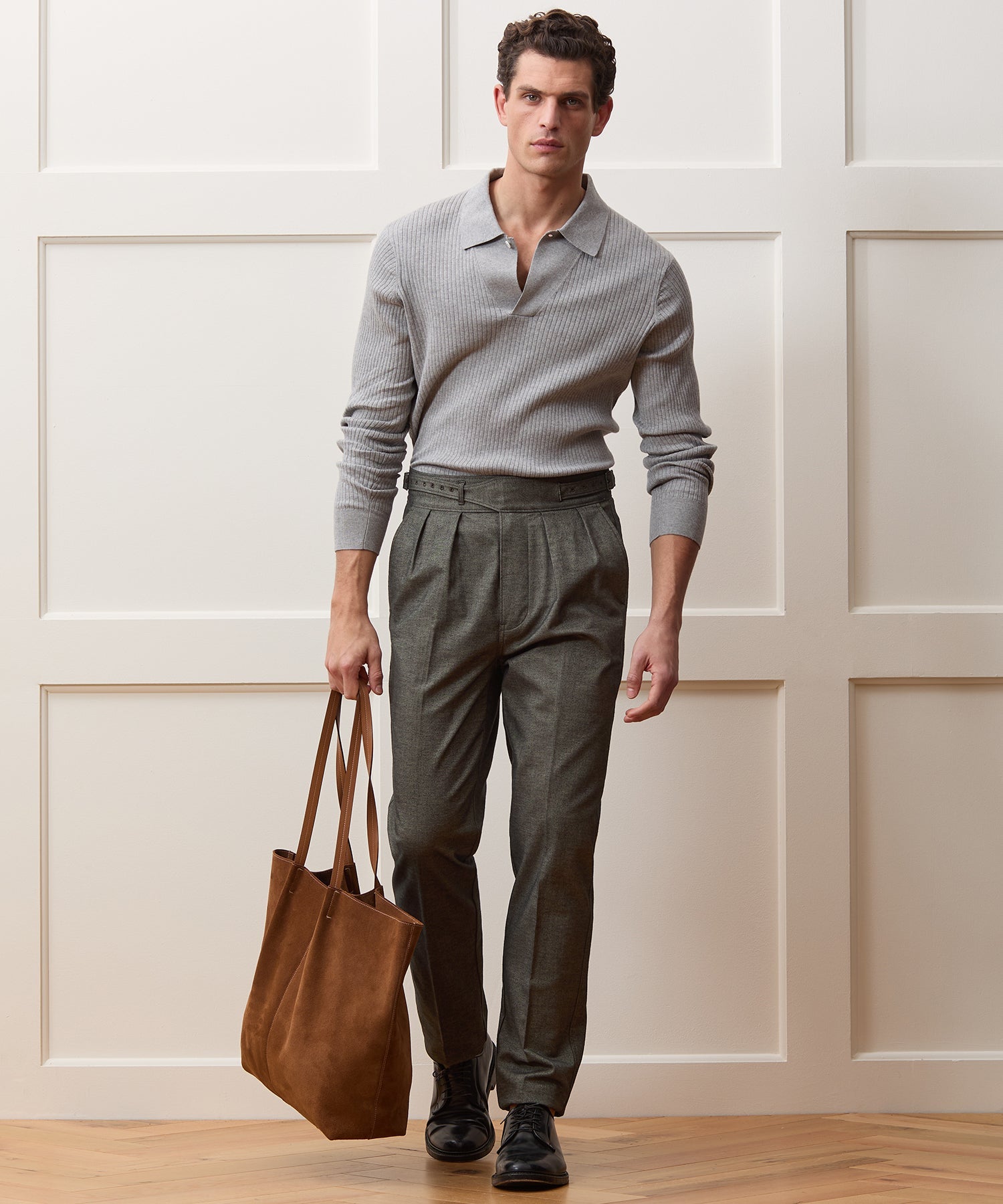 Italian Heathered Cotton Gurkha Trouser