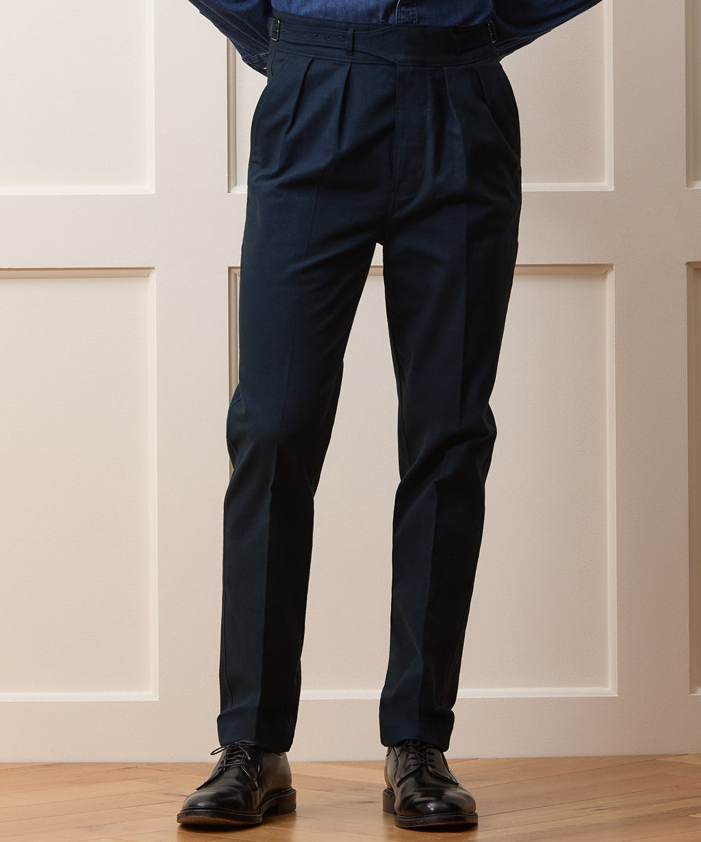 Italian Heathered Cotton Gurkha Trouser