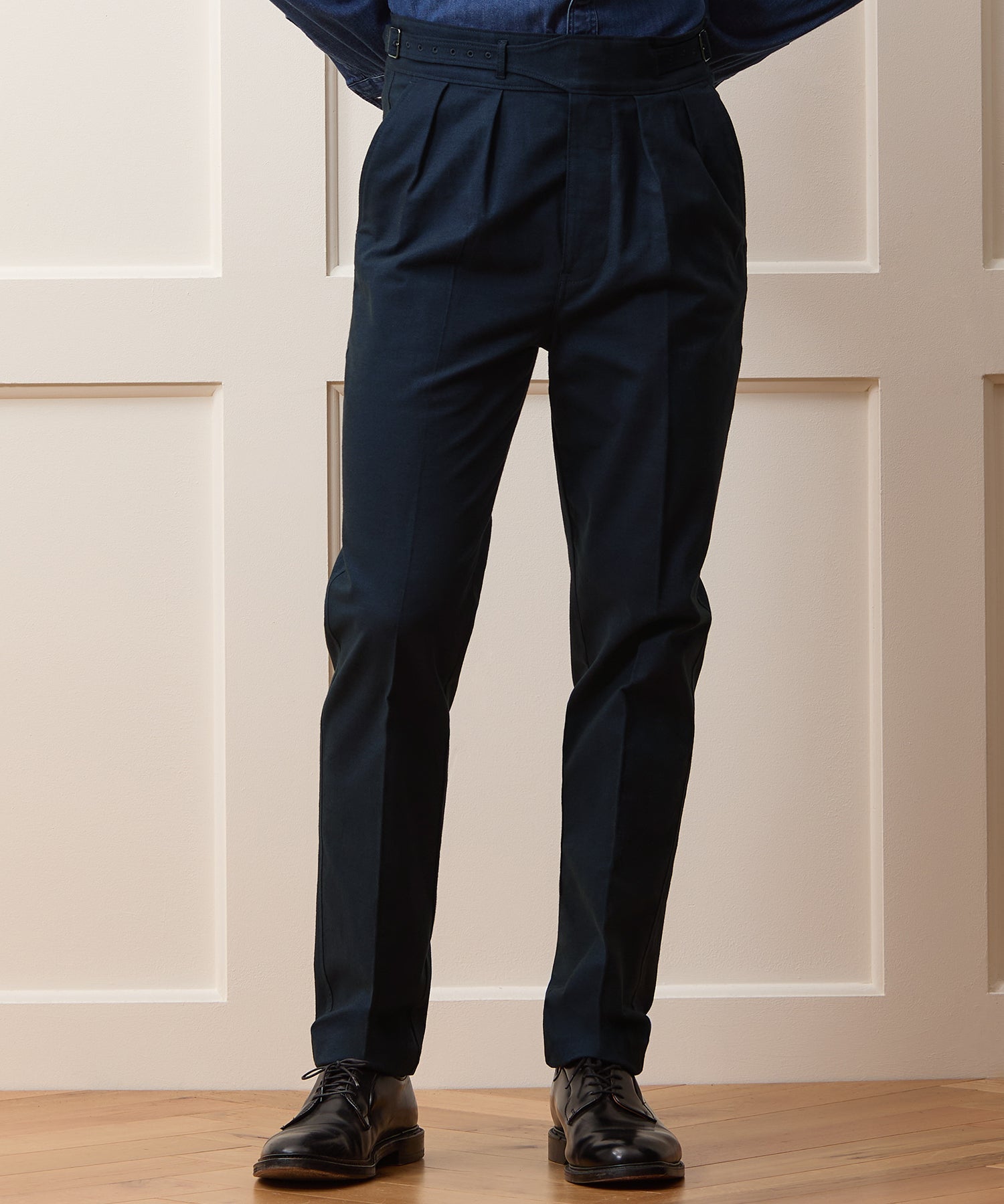 Italian Heathered Cotton Gurkha Trouser