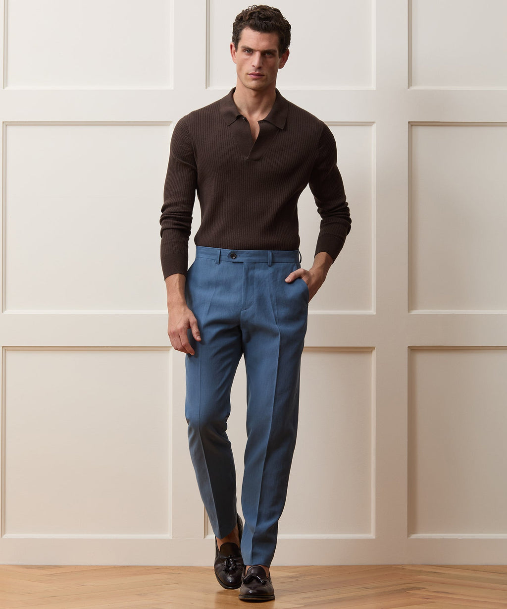 Italian Sueded Linen Sutton Trouser