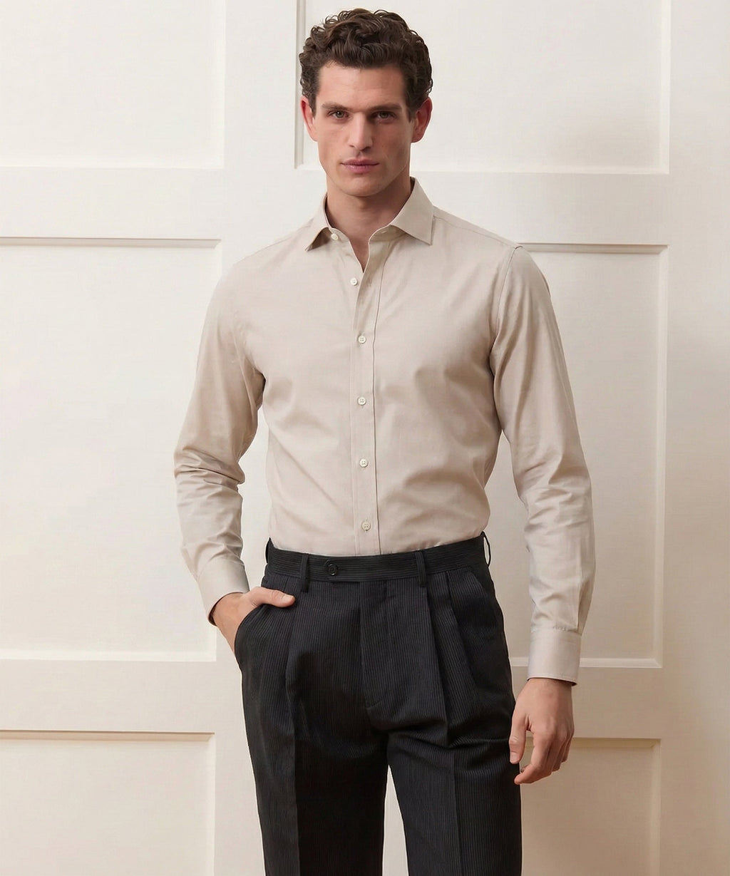 End-On-End Poplin Dress Shirt