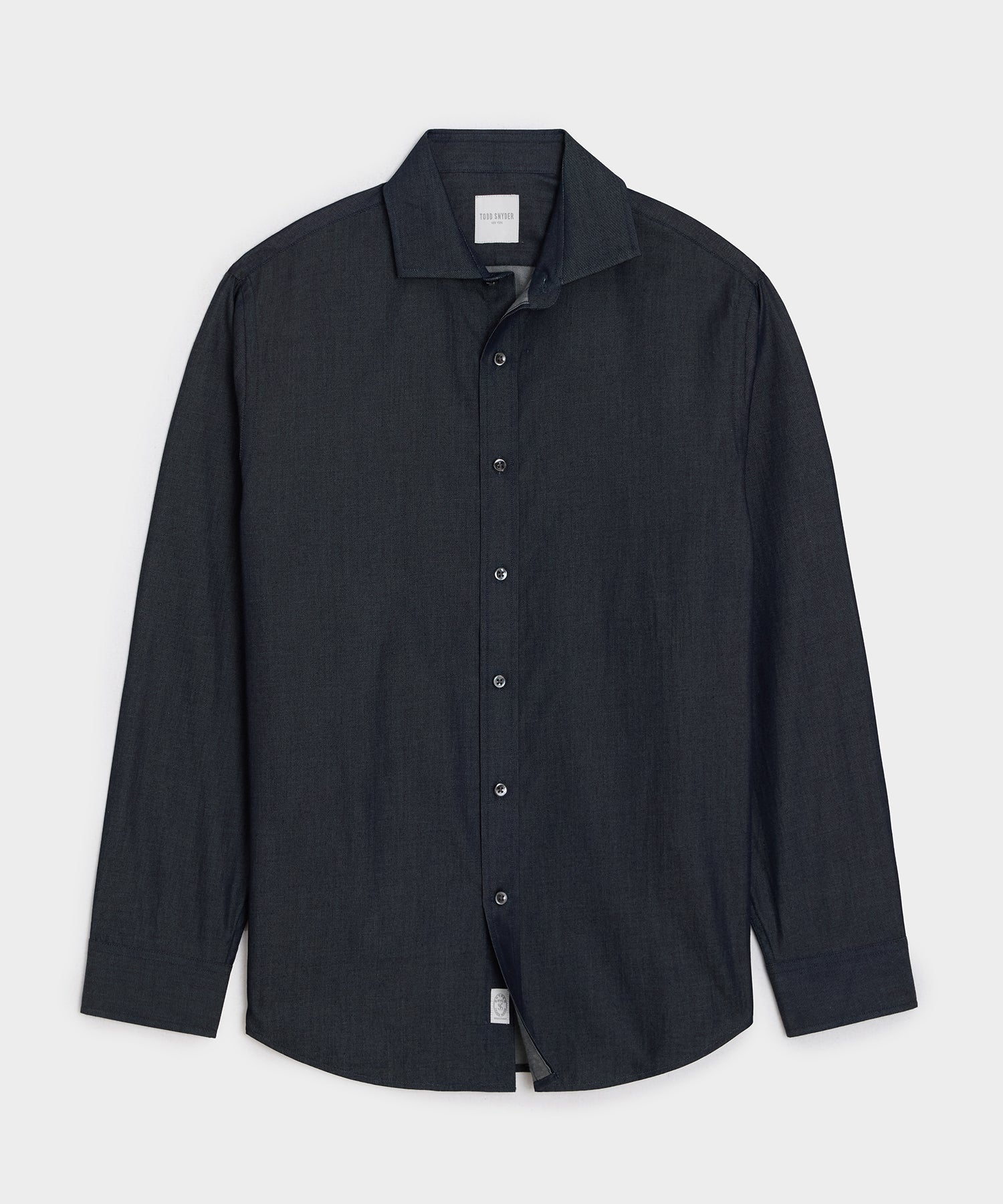 Chambray Spread Collar Dress Shirt