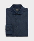 Chambray Spread Collar Dress Shirt