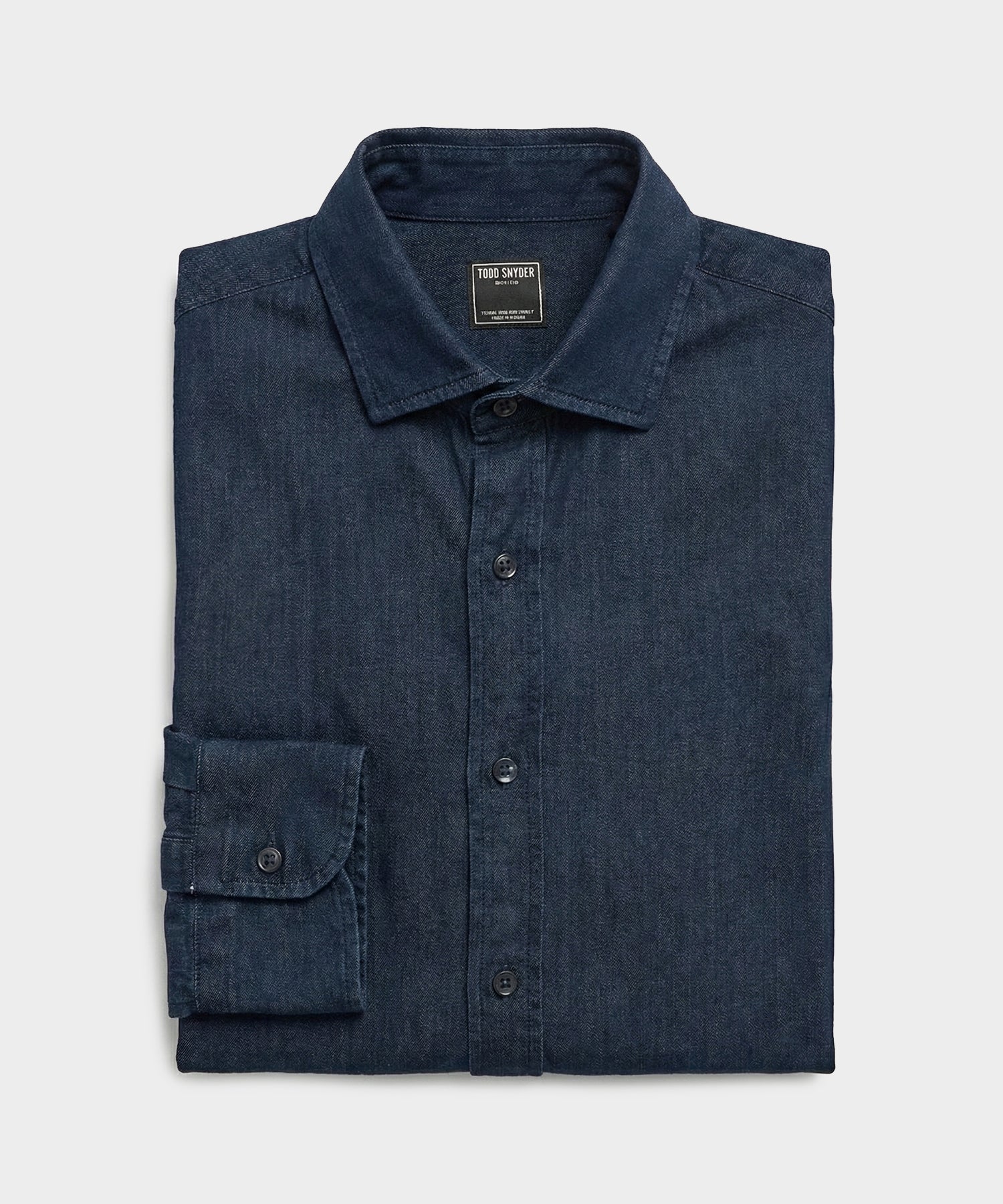 Chambray Spread Collar Dress Shirt