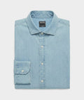 Chambray Spread Collar Dress Shirt