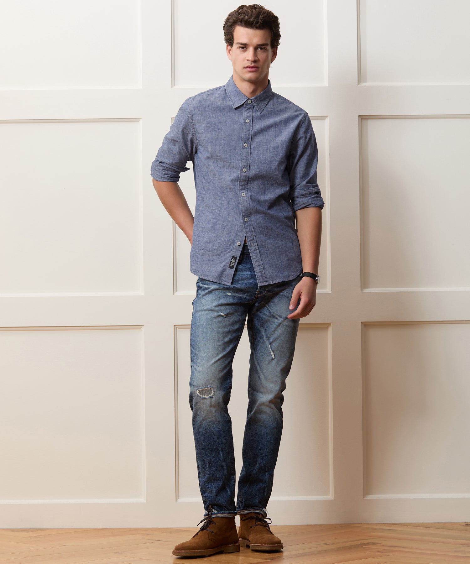 Chambray Sport Shirt