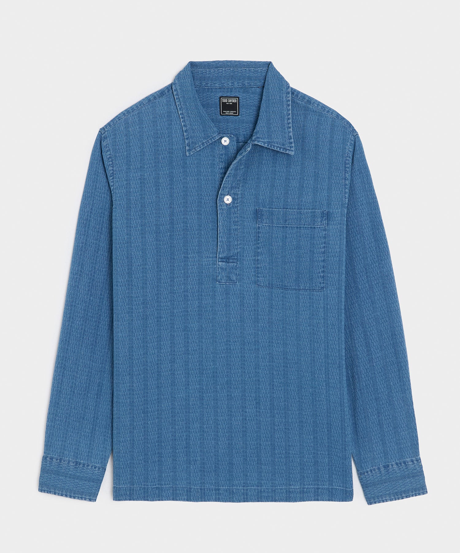 Jacquard Denim Popover