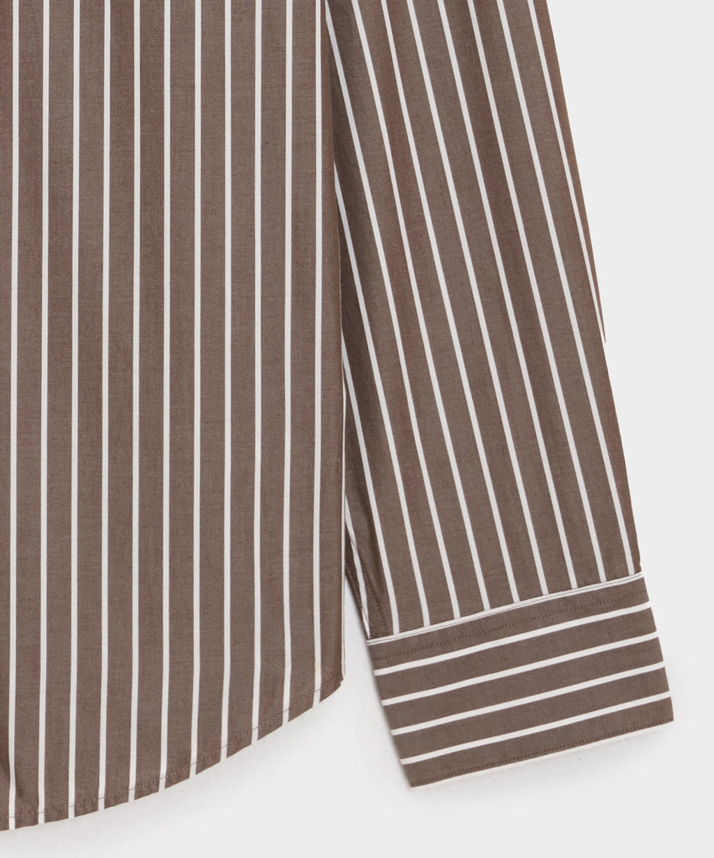 Poplin Band Collar Shirt